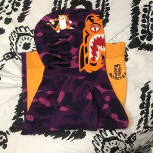 Bathing Ape Shark & Tiger Hoodie